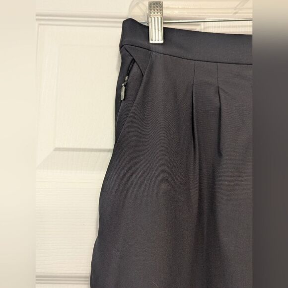 Lululemon Essential High-Rise Black Pleaded Cropped Stretch Pants Trouser Sz 8 - Picture 6 of 8